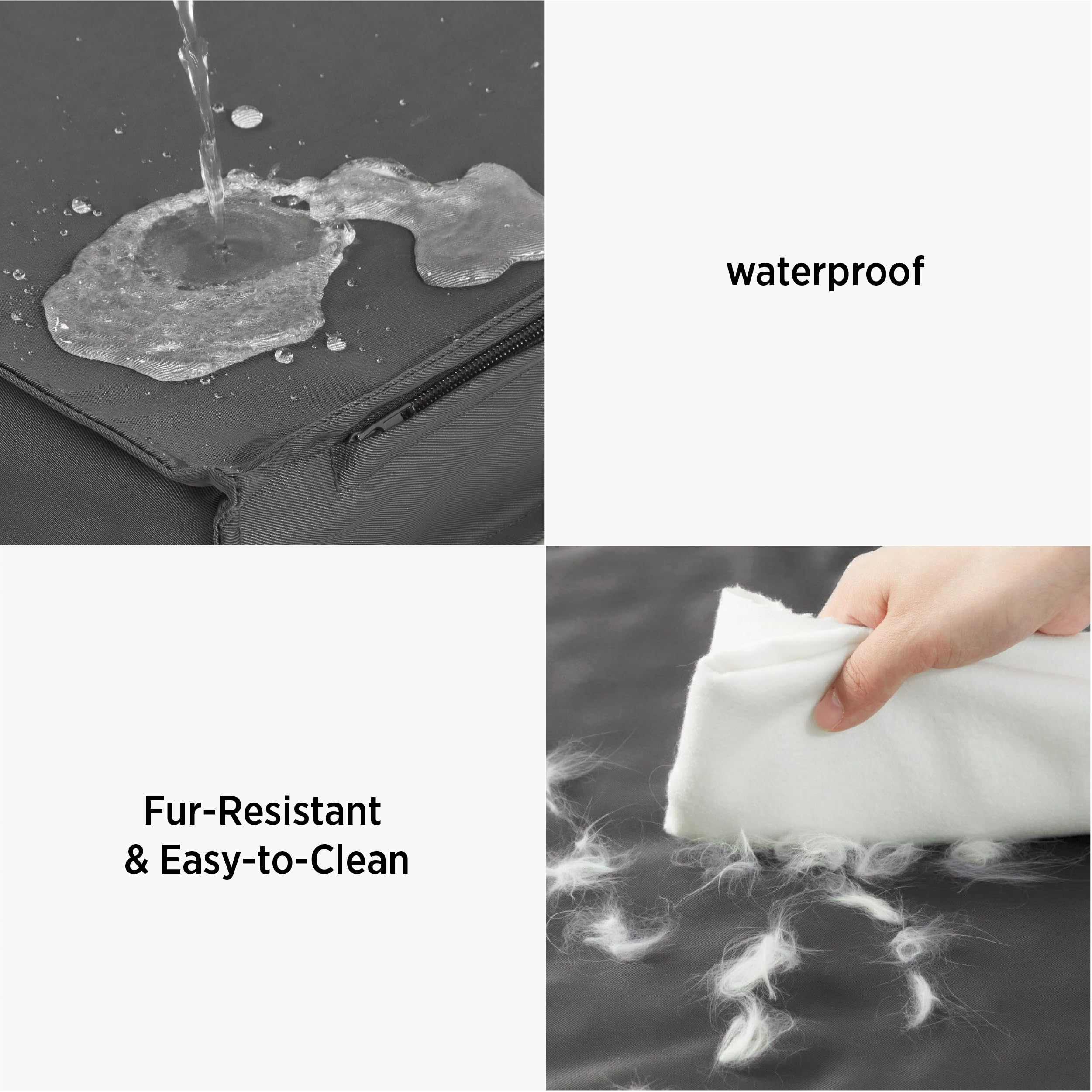 LE SURE egg crate foam close-up showing contouring support for comfortable rest