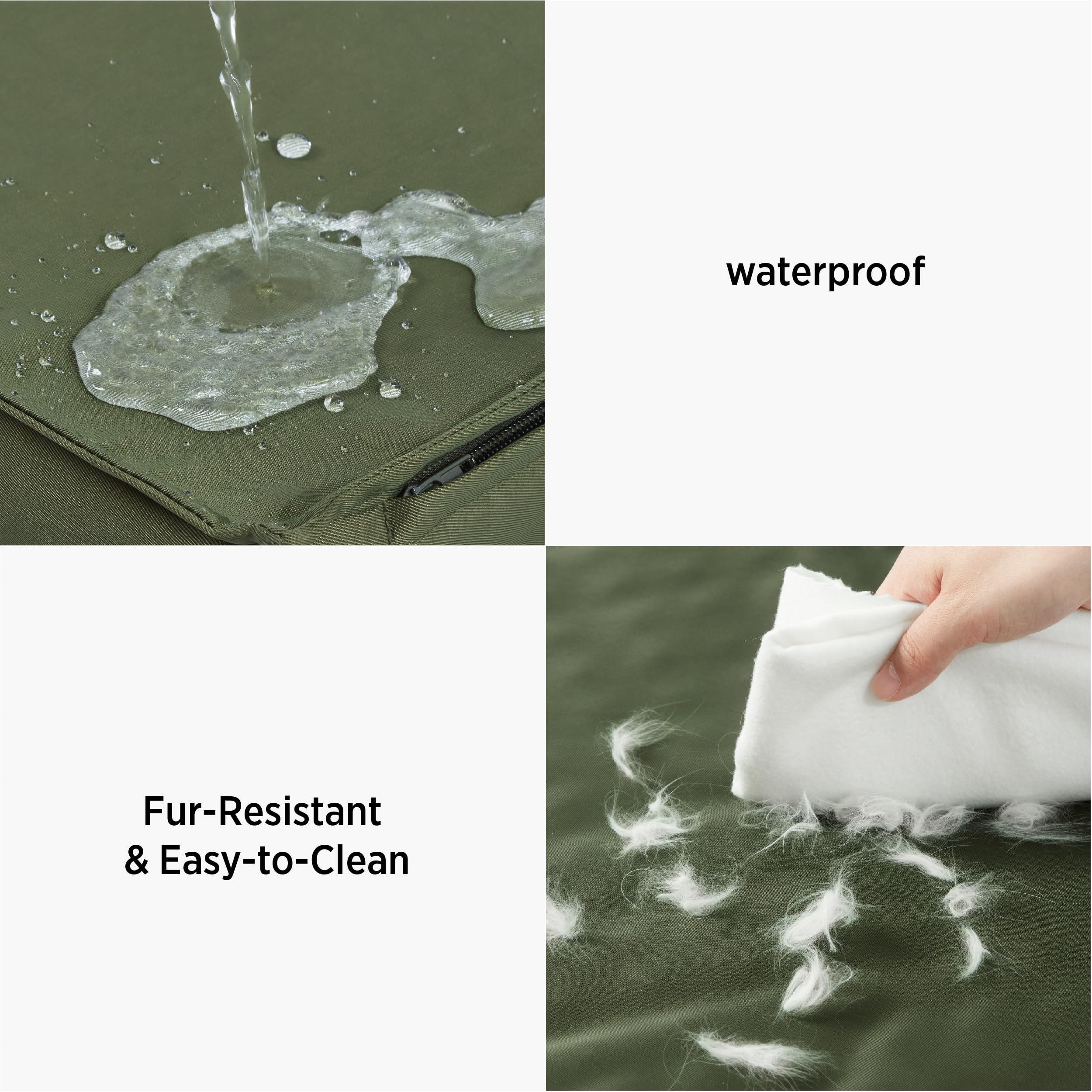 LE SURE orthopedic egg crate foam provides even weight distribution and airflow.