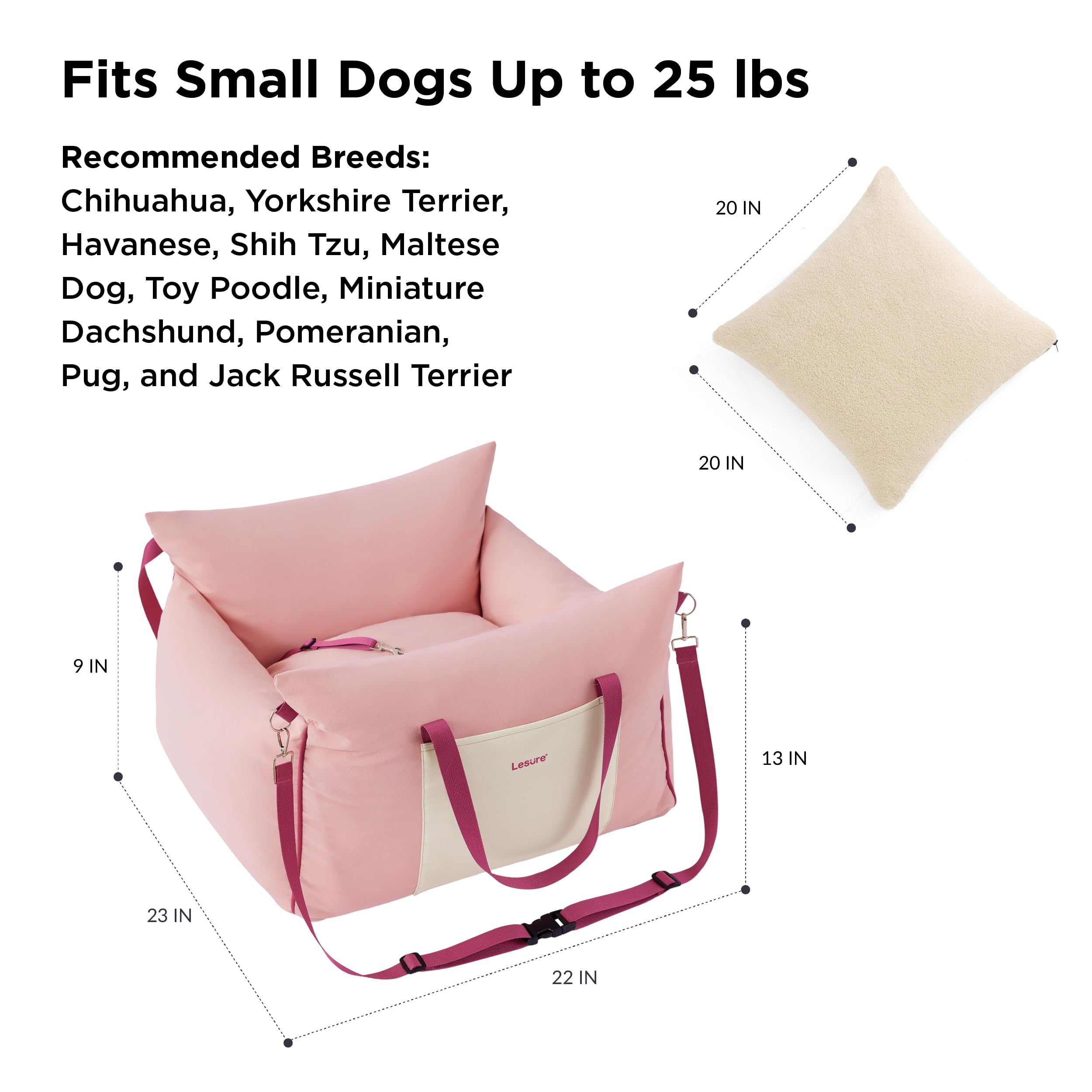 Front and rear heightening design enhances pet protection.