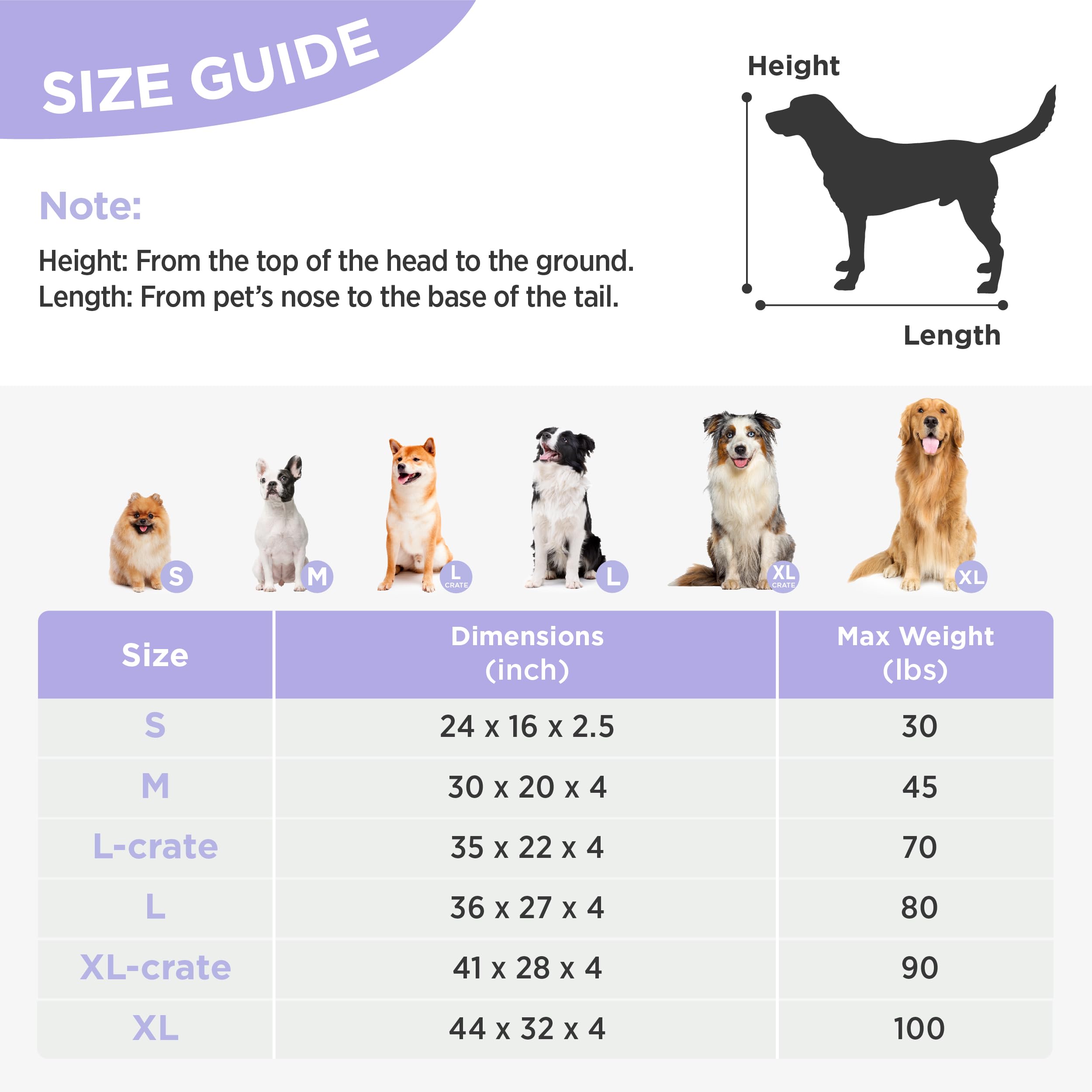 LE SURE indoor-outdoor bed suited for kennels, crates, or standalone use.