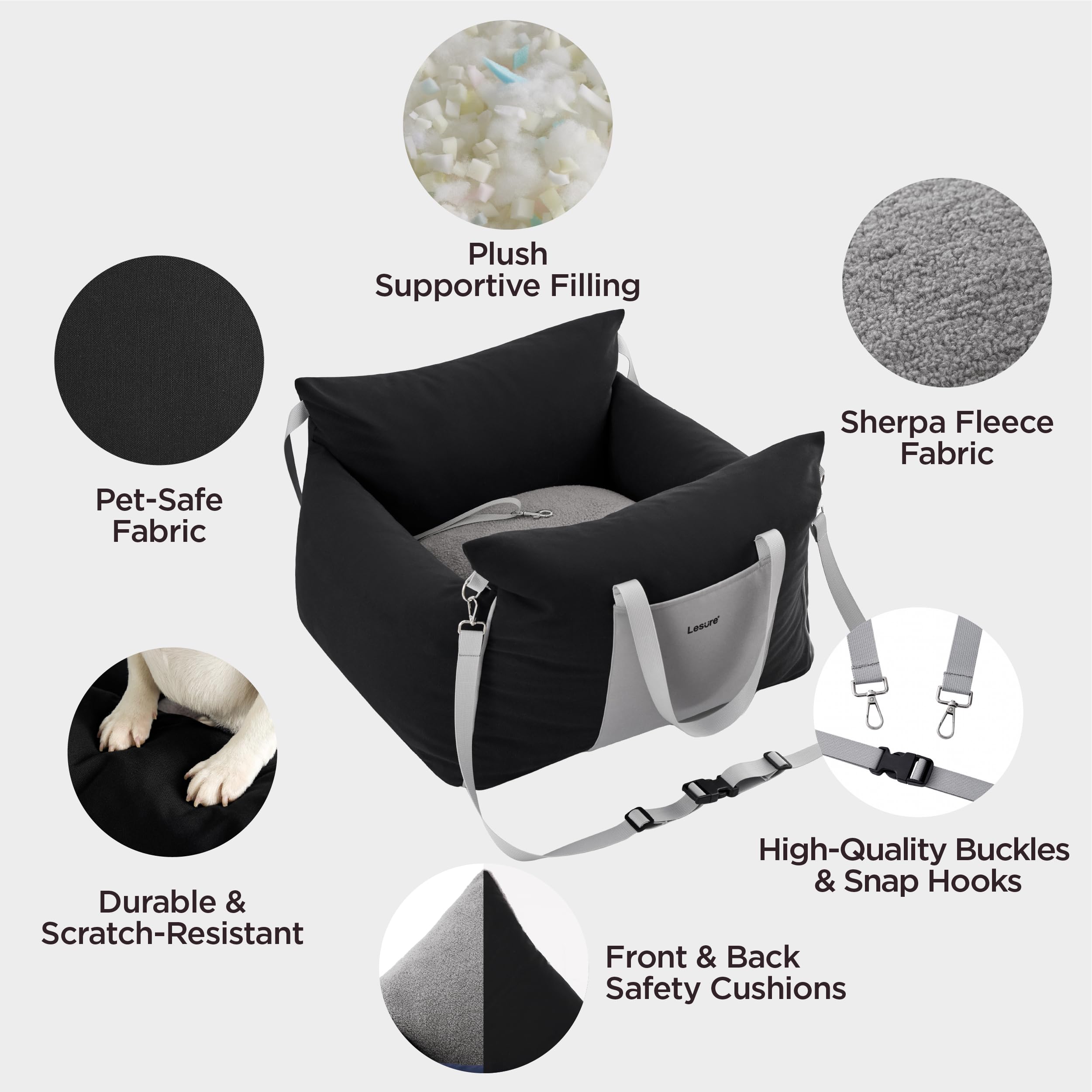 LE SURE Lesure memory foam filling provides comfy, supportive seating
