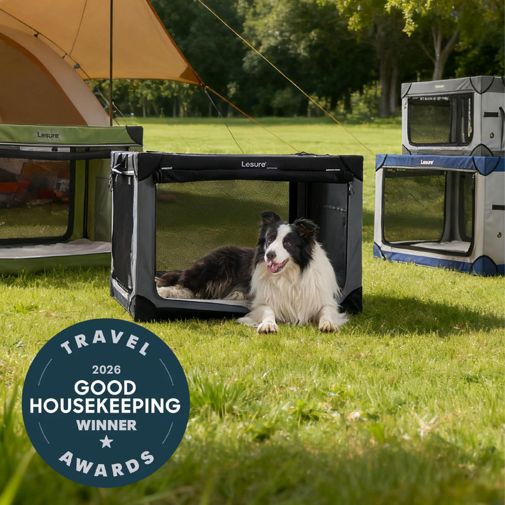 LE SURE 36-inch soft crate quick setup in minutes for on-the-go use.