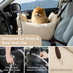 LE SURE Lesure car seat back view showing booster height for comfort