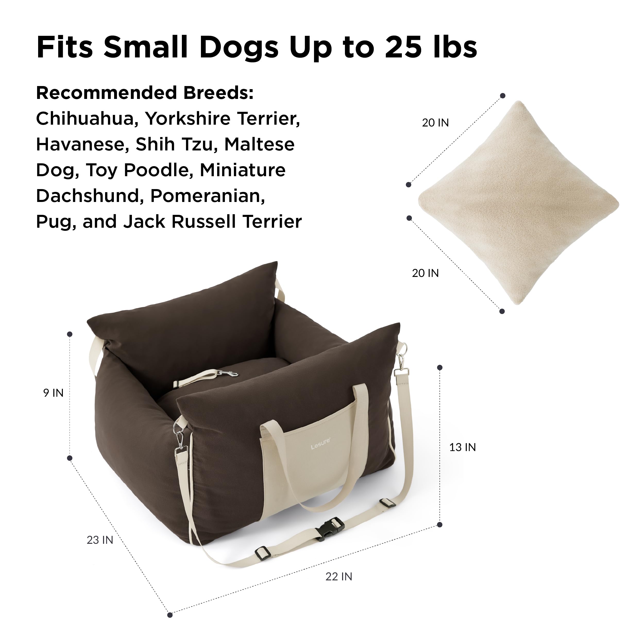 LE SURE Lesure detachable filling bags simplify cleaning.
