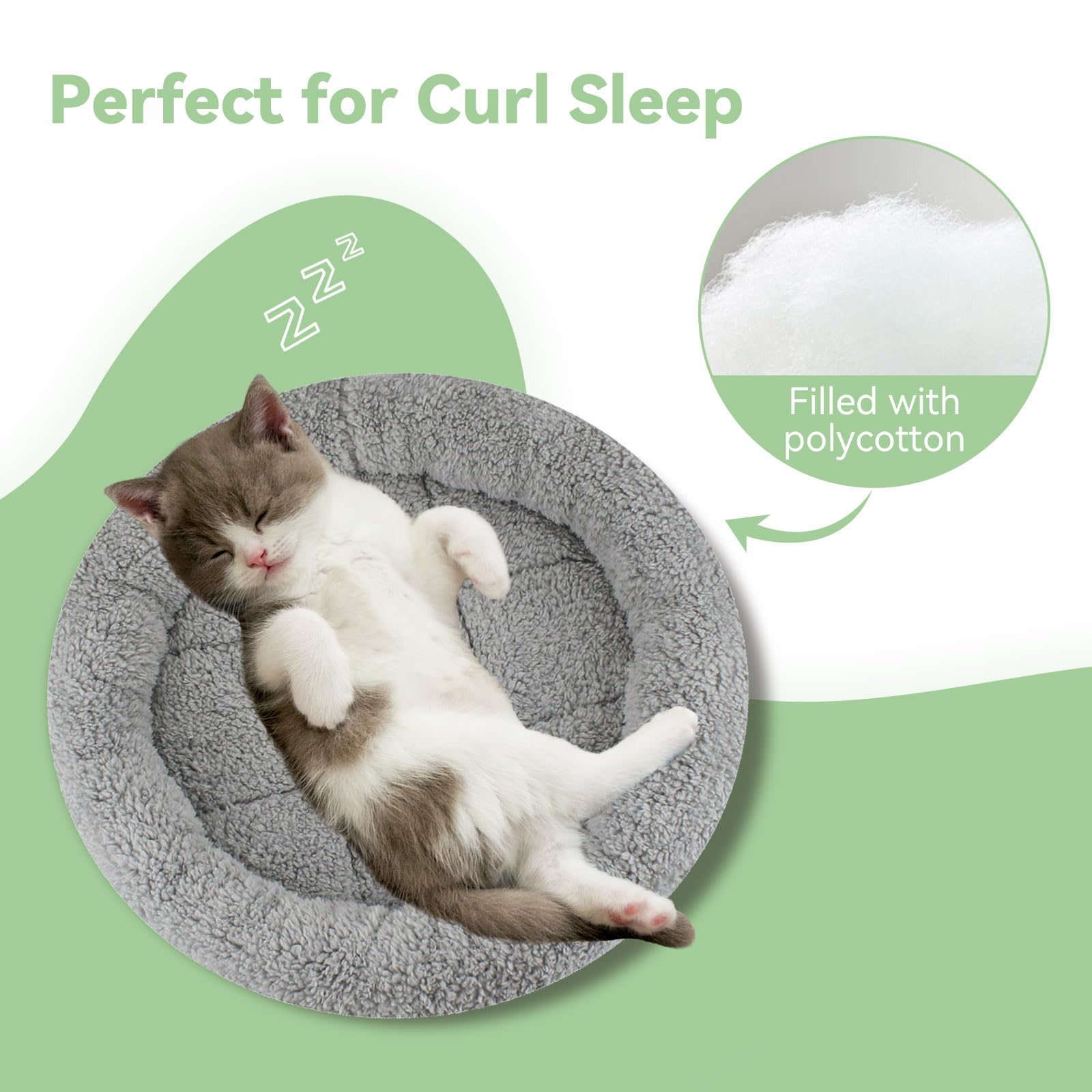 LESYPET plush fabric cover feels soft yet breathable for day-long comfort.
