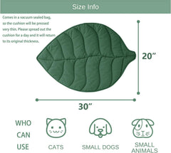Letalong 30x20 inch leaf bed provides generous space for naps.