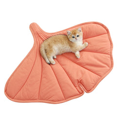 Letalong leaf bed 31x25 cotton surface offers soft warmth for indoor cats.