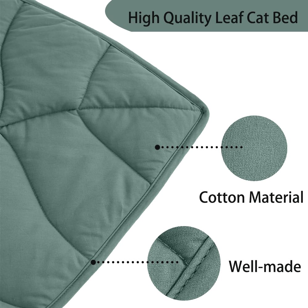 Letalong leaf design cat pad adds natural, stylish flair.