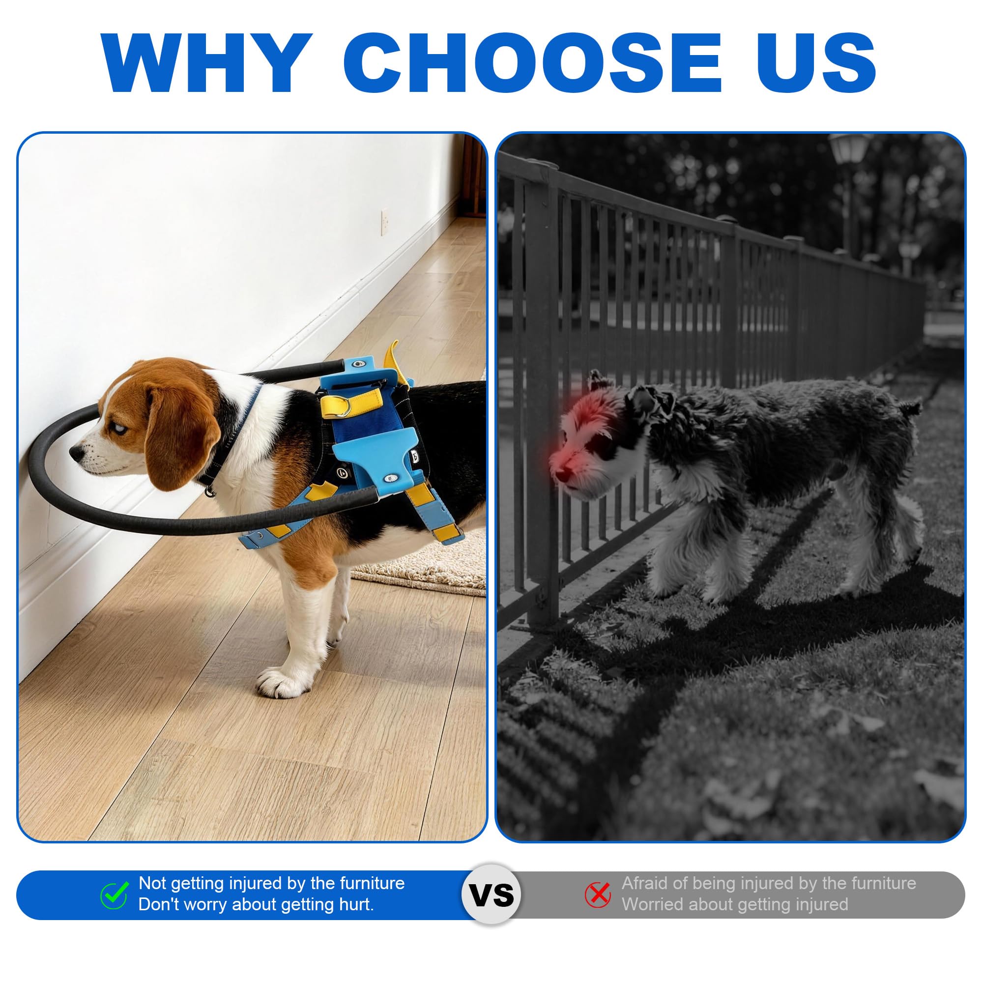 LetPetRun adjustable vest harness with dual-buckle keeps secure support.