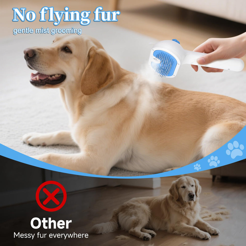 LetsFeed Pet Steam Brush ideal for long-haired pets to reduce matting with consistent use.