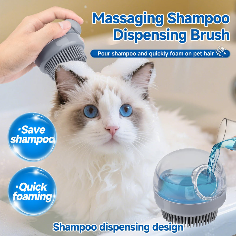 LetsFeed silicone bath brush providing gentle scrubbing and skin massage.