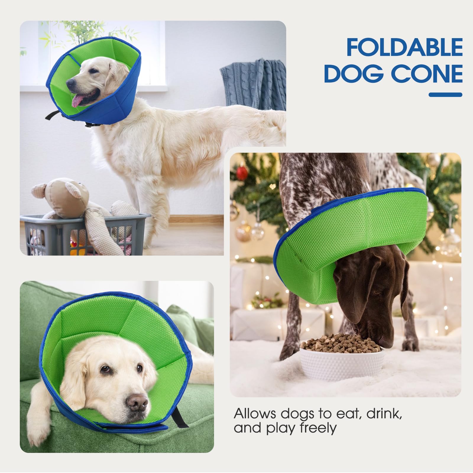 LETSQK secure buckle and Velcro keep the cone in place.