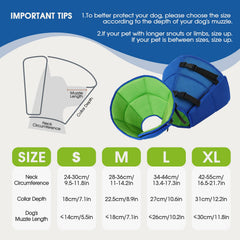 LETSQK soft breathable cone material offers day-long comfort during recovery.