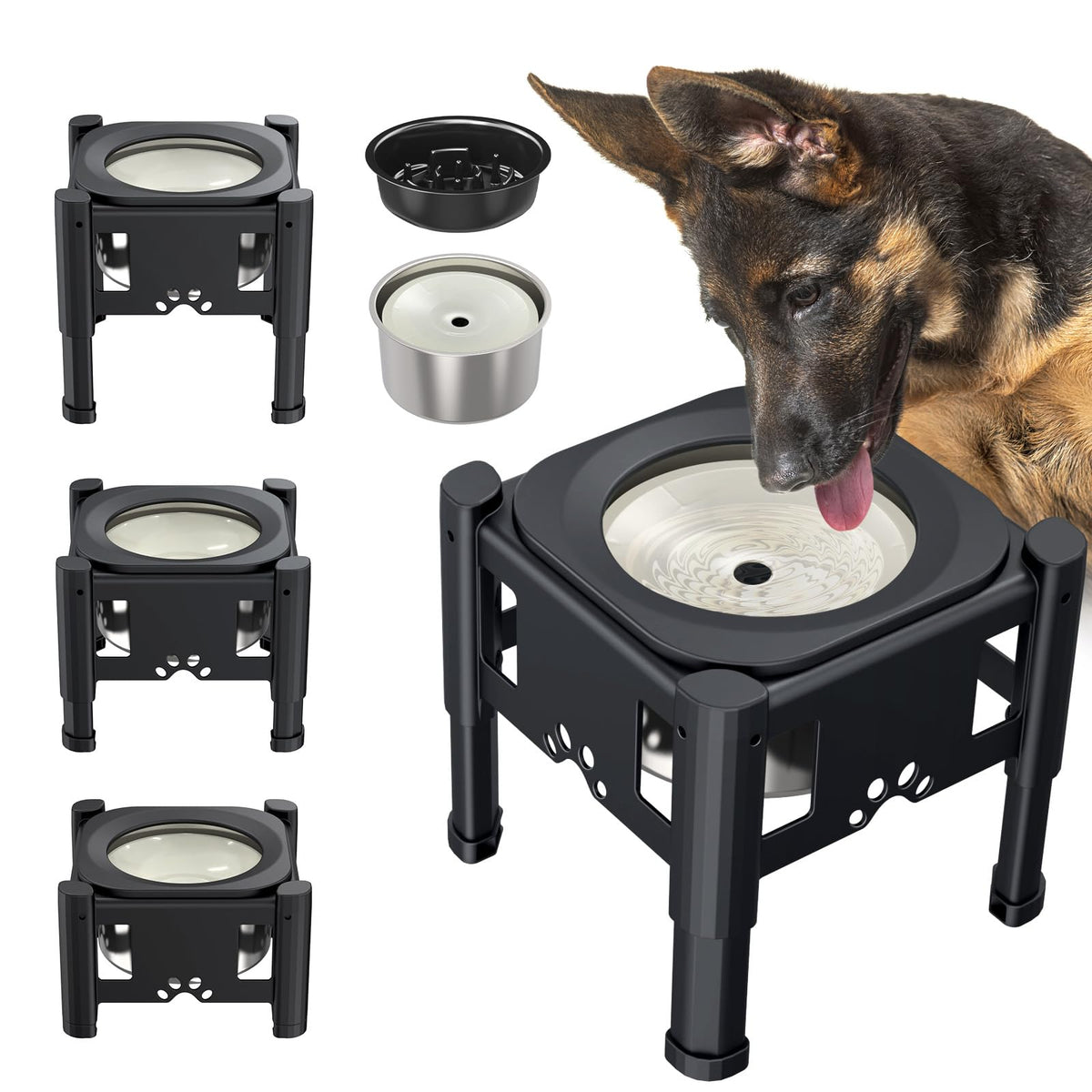 Lewondr large-capacity water bowl ideal for big dogs.