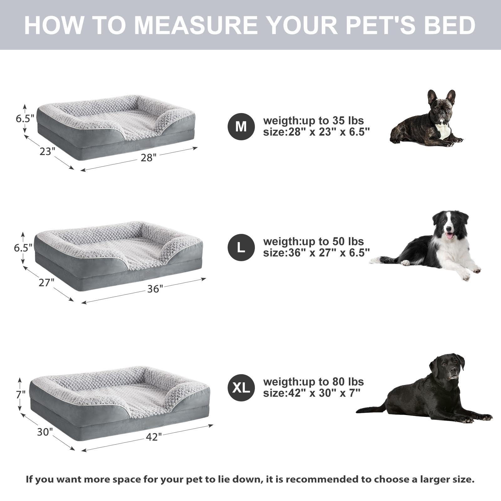 LEXTRO non-slip bottom keeps bed in place during use