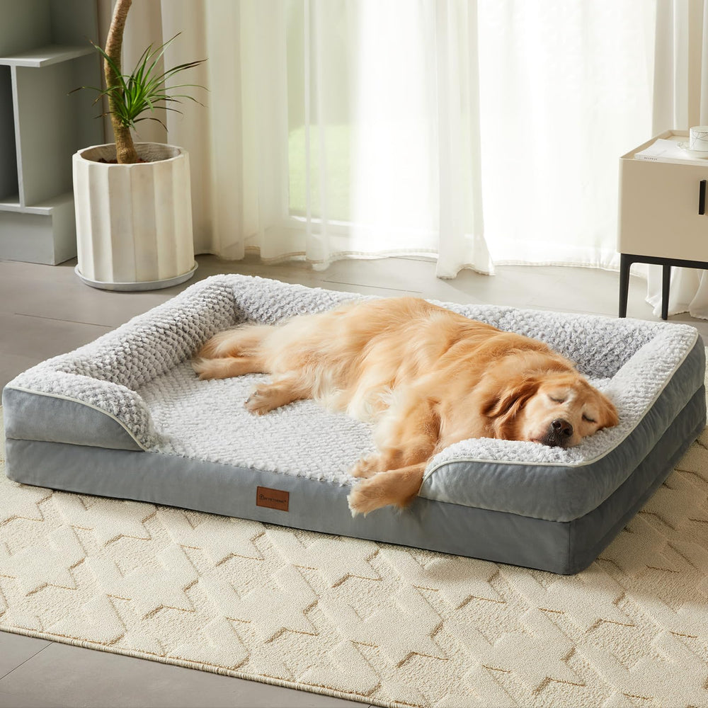 LEXTRO plush velvet surface close-up invites restful lounging for dogs.