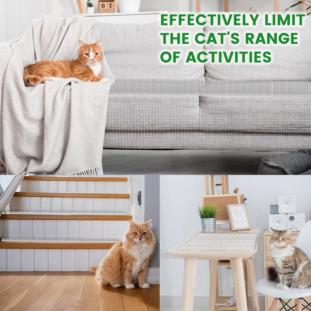 Ley's cat deterrent mat connected mats create extended coverage for larger areas.