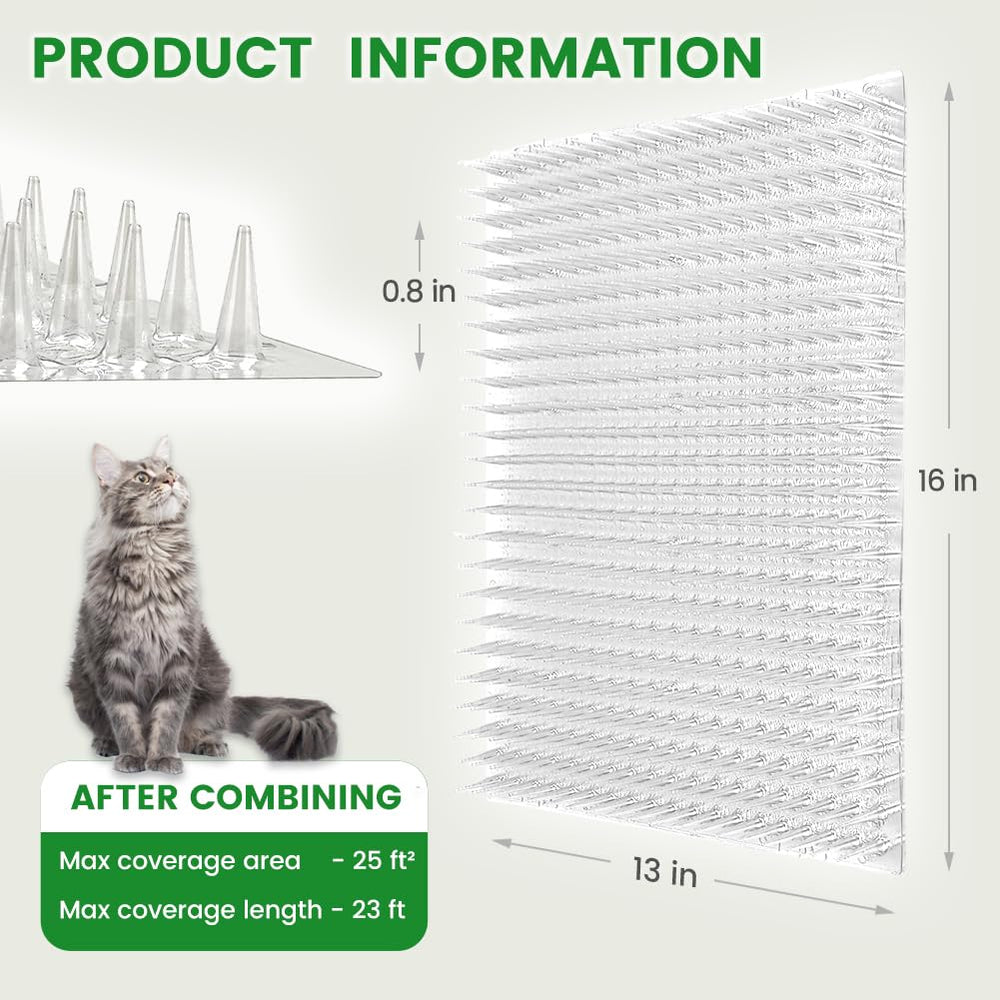 Ley's cat deterrent mat on sofa edge provides gentle, effective pet training.