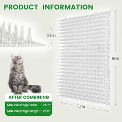 Ley's cat deterrent mat on sofa edge provides gentle, effective pet training.