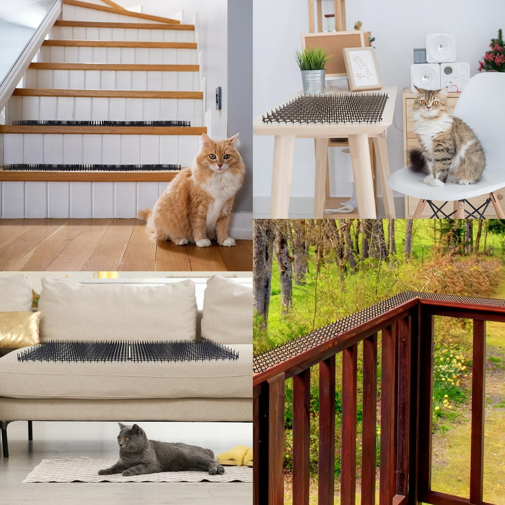 Ley's durable cat scat mat withstands weather and continuous use.