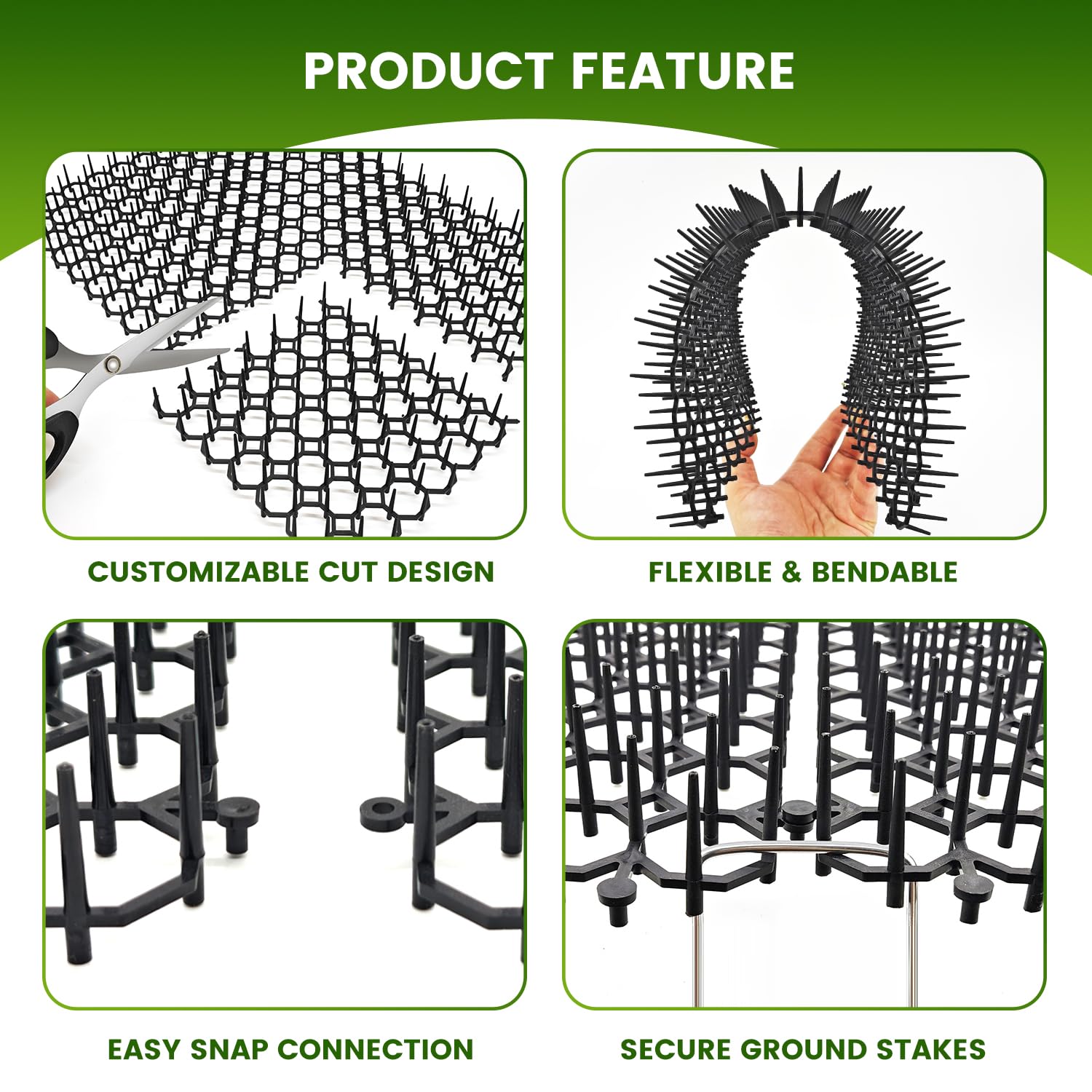 Ley's indoor-outdoor deterrent mat protects couches and counters with humane spikes.