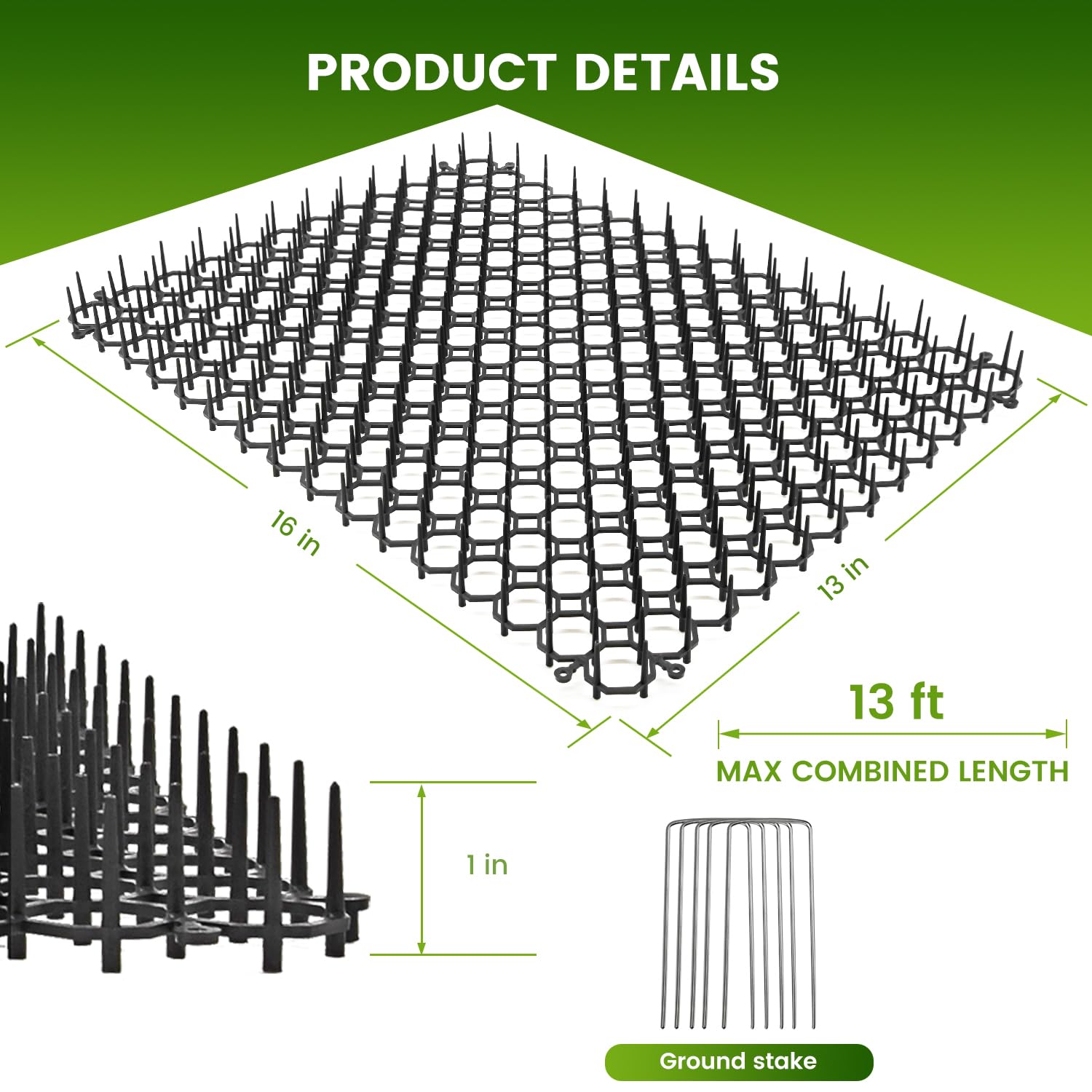 Ley's outdoor garden barrier keeps pests at bay while you enjoy the yard.