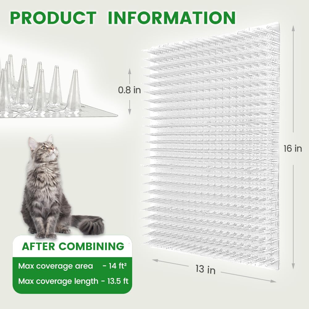 Ley's scat mat suitable for indoor and outdoor use to curb cat visits.