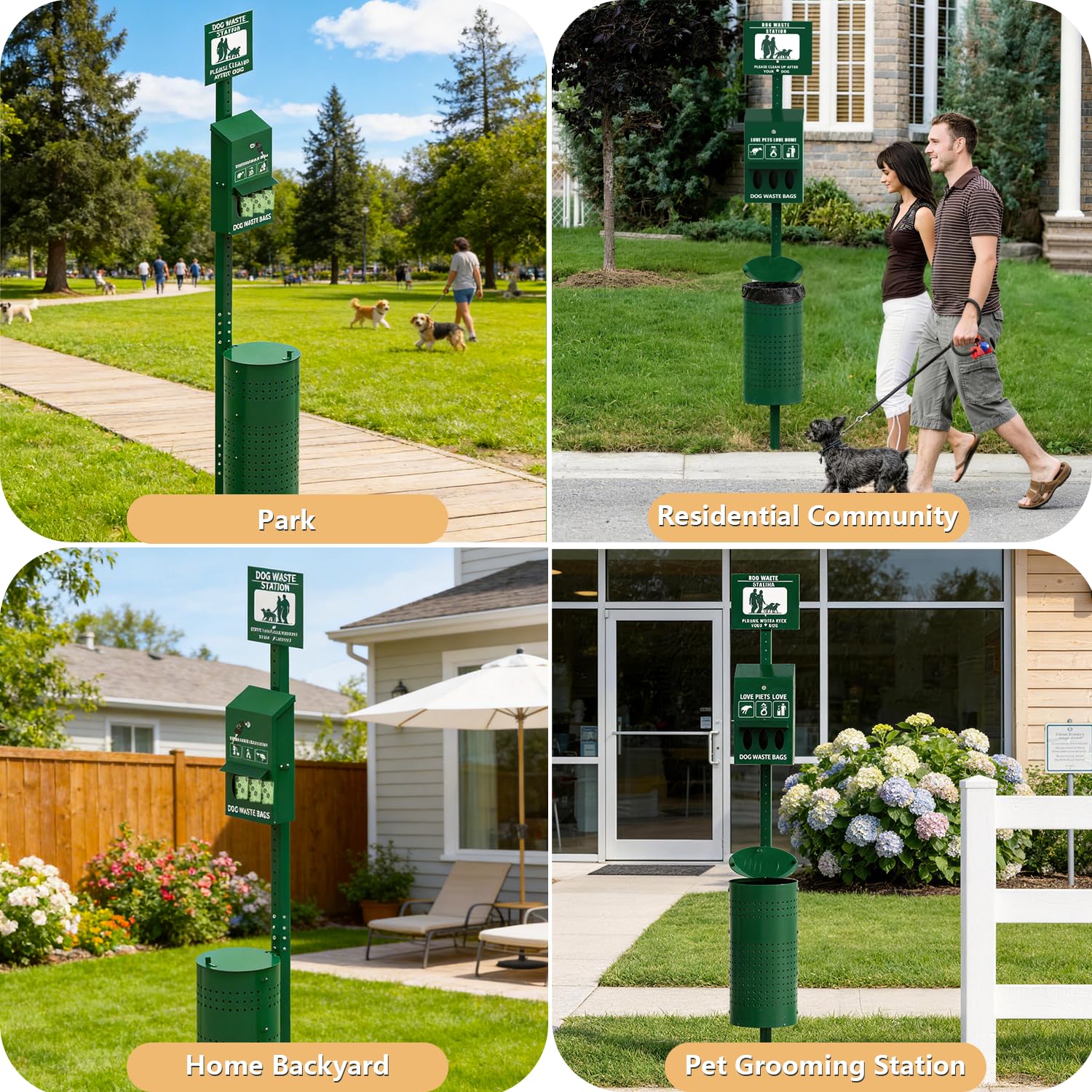 Lezbanz Dog Waste Station 11.5-gallon bin for extended capacity