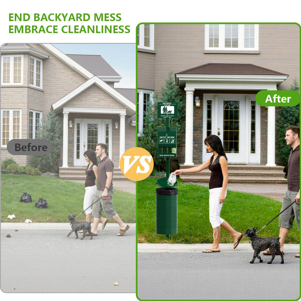 Lezbanz Dog Waste Station weatherproof coating withstands sun and rain