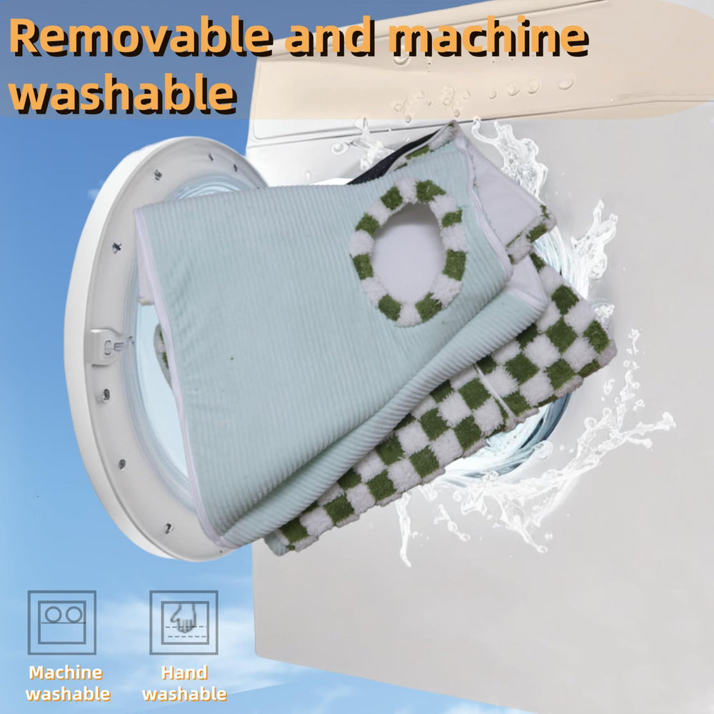 Lfokd zipper-connected mat enables easy removal and machine washing.