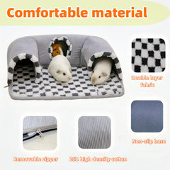 Lfokd tunnel is easy-clean with machine-washable design for tidy habitats.