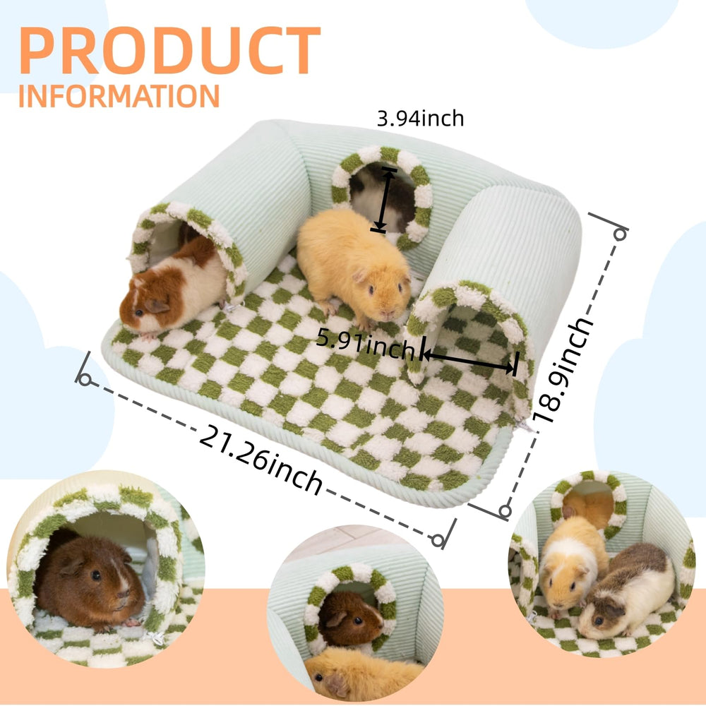 Lfokd three-hole tunnel design encourages exploration and exercise for small pets.