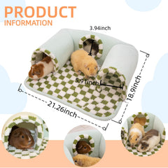 Lfokd three-hole tunnel design encourages exploration and exercise for small pets.