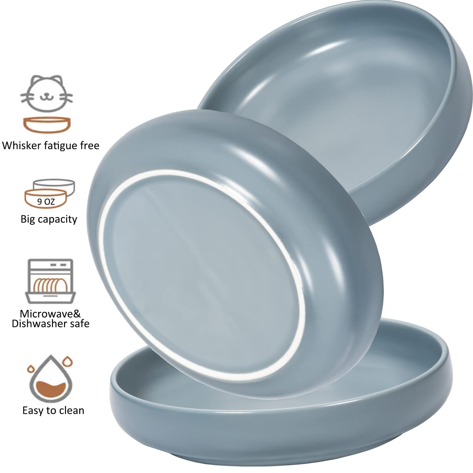 Lfpkixise bowls demonstrate whisker fatigue relief in a calm feeding setup.