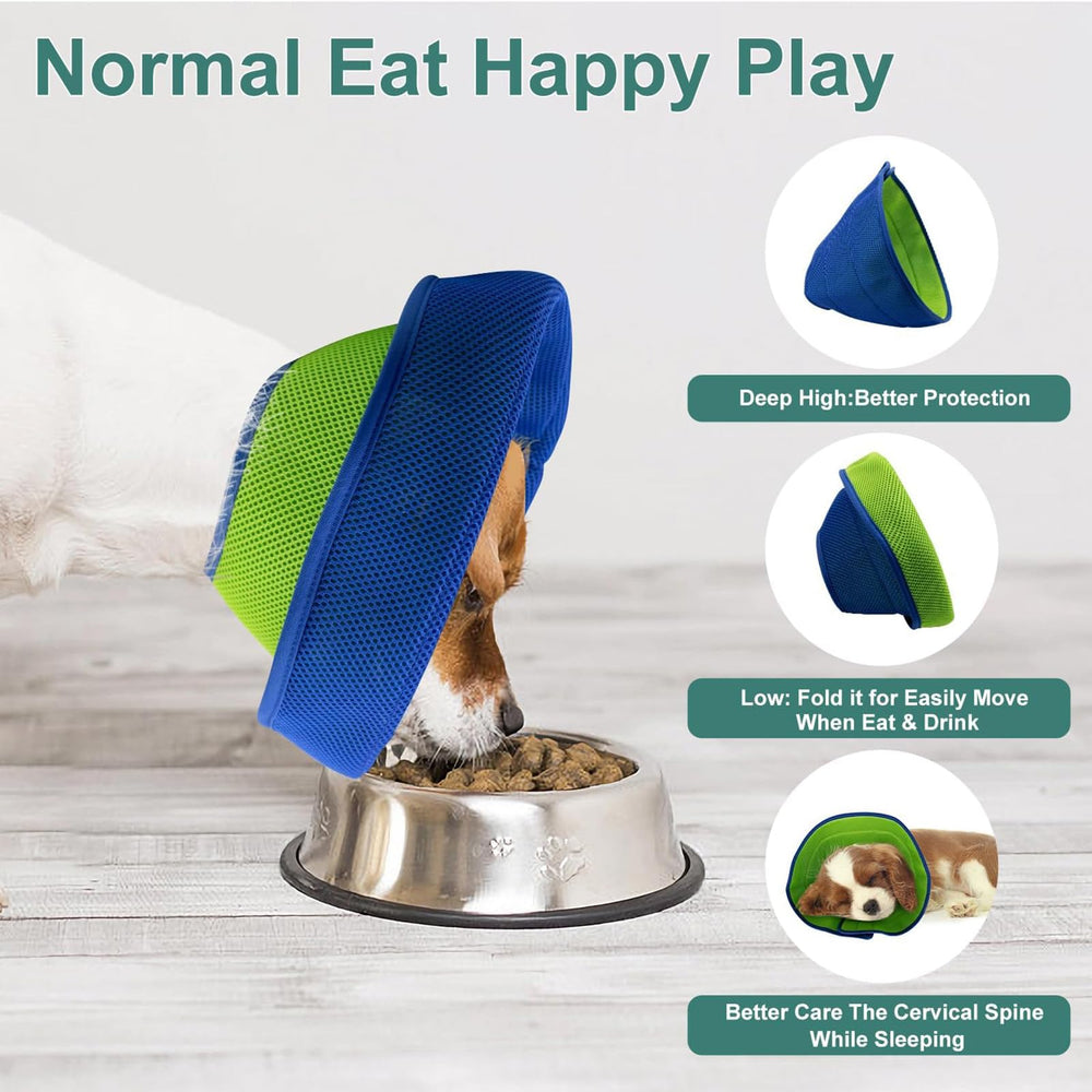 Adjustable Velcro on LH NTGR dog cone for a secure, customizable fit
