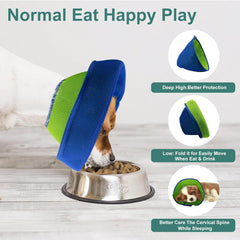 LH NTGR soft dog cone blue large size offers comfortable recovery