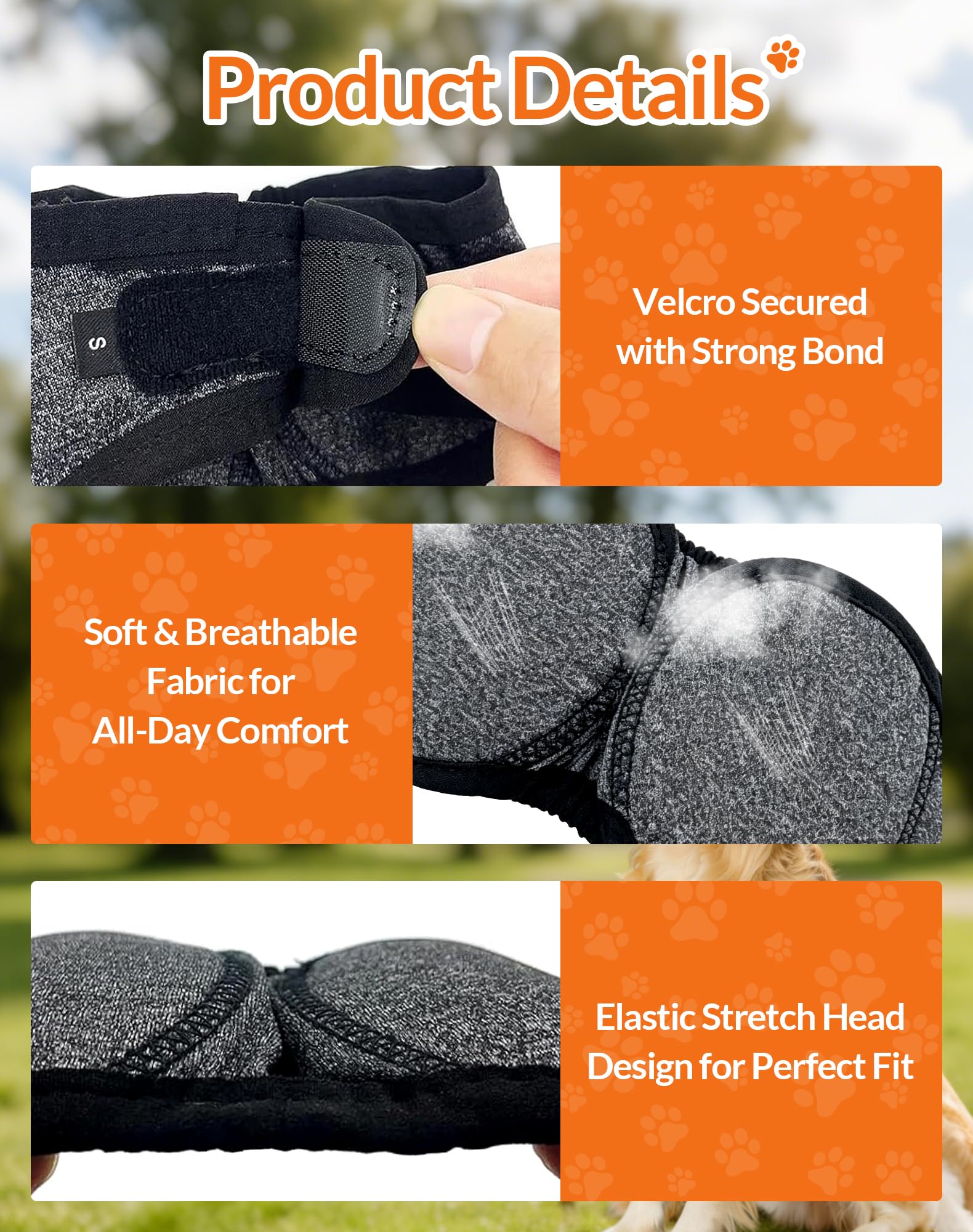 LHP water-resistant wrap keeps ears dry during outdoor walks.