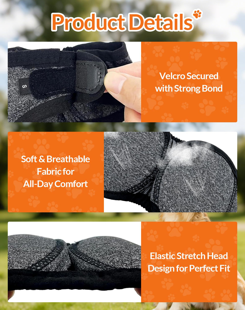 LHP water-resistant wrap keeps ears dry during outdoor walks.