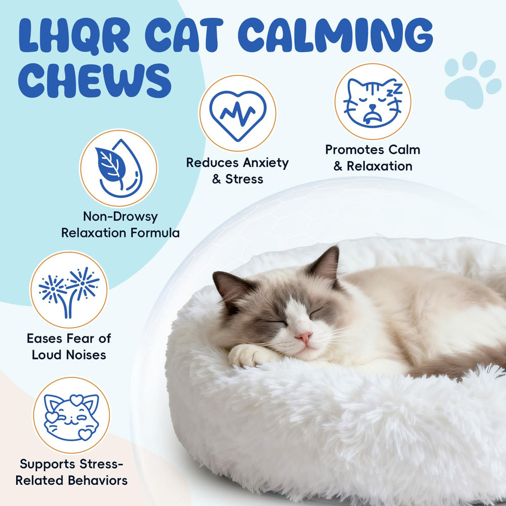 Chicken-flavored LHQR calming chews designed for easy daily feeding.