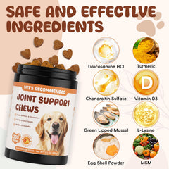 LHQR dogs hip joint chews chicken flavor ready-to-serve treats.