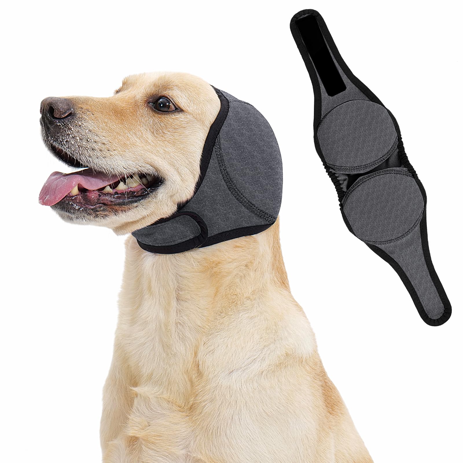 LIANZIMAU Quiet Ears dog noise wrap for calmer sessions during loud events.