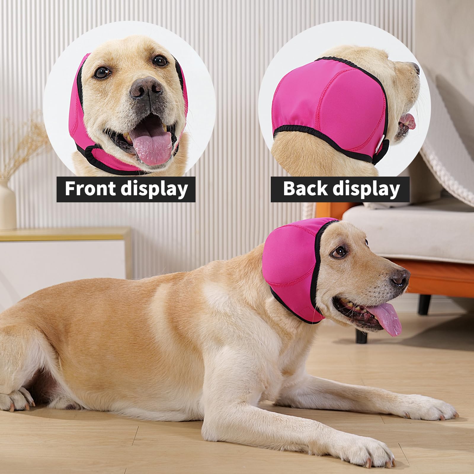 LIANZIMAU durable machine-washable ear covers withstand grooming and meals.