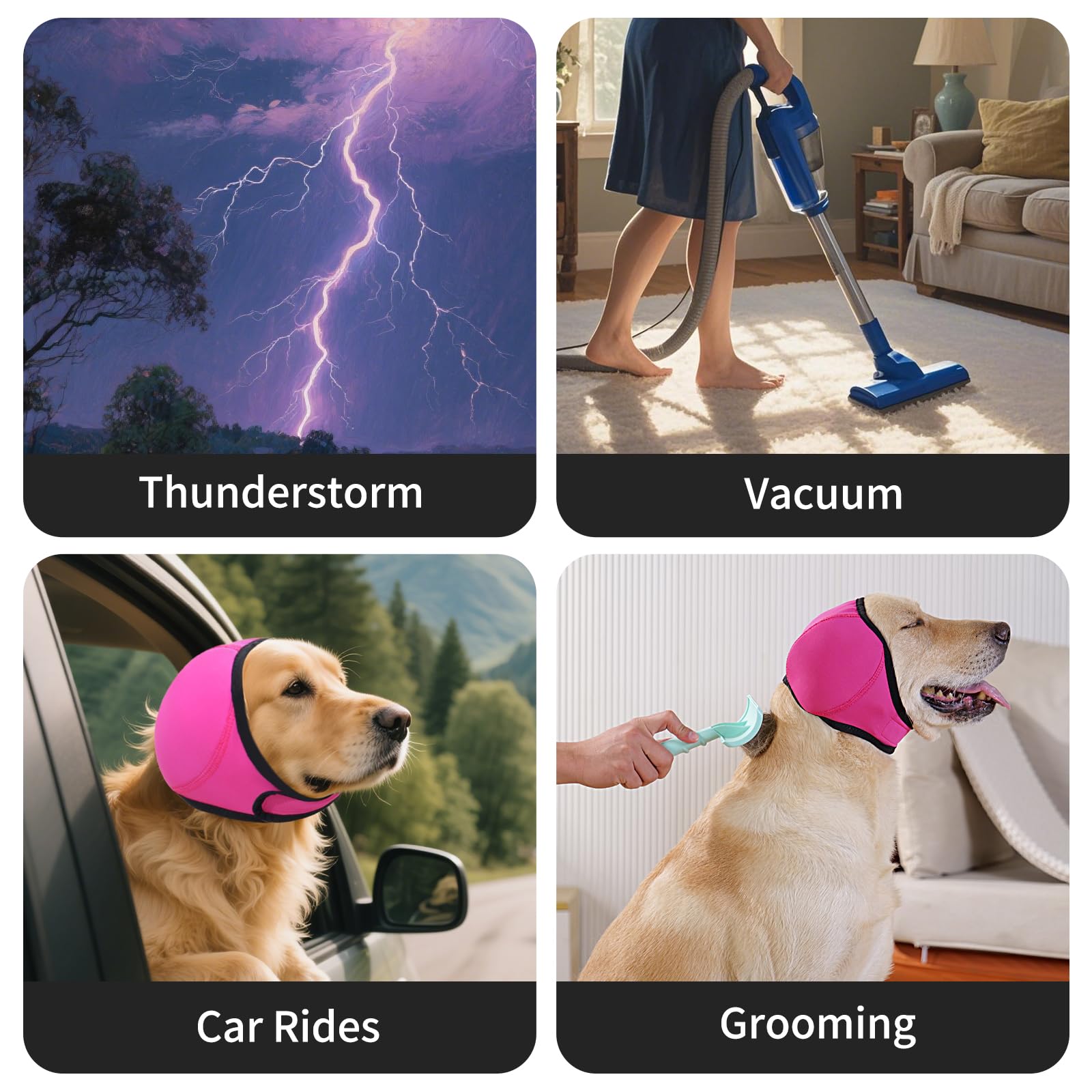 LIANZIMAU grooming and firework protection for dogs with Quiet Ears.