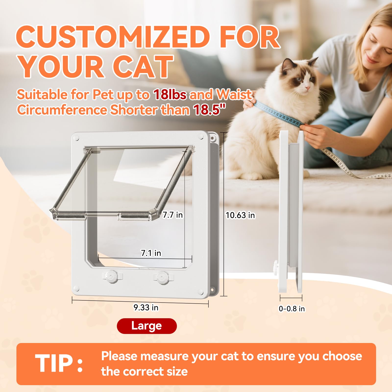 LIBBEPET 4-way locking system with secure in/out options