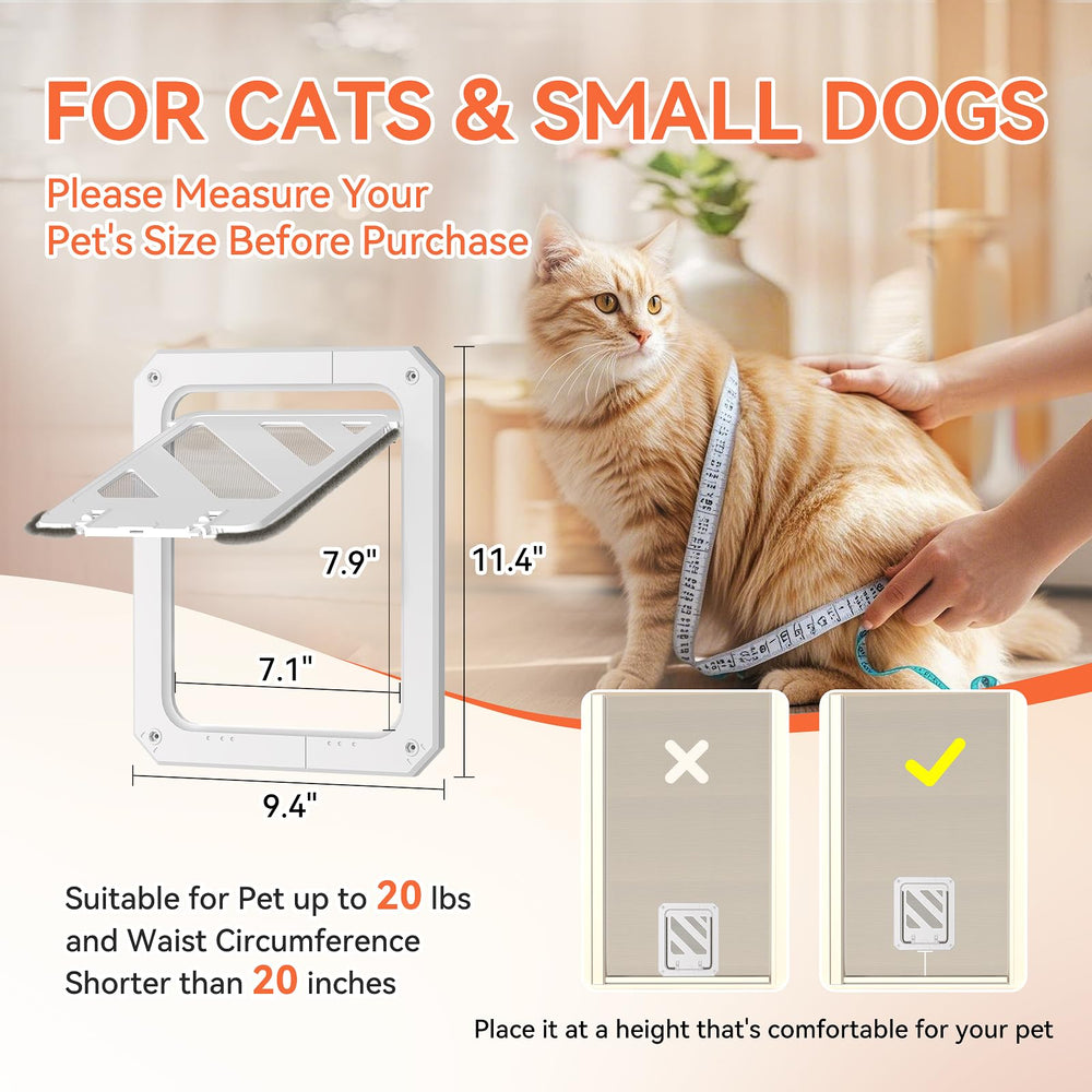 LIBBEPET magnetic flap auto-resets after a pet pass
