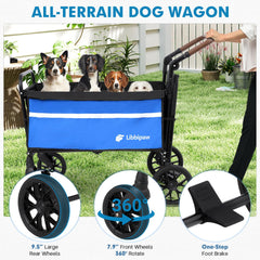 Libbipaw one-step brake blue provides quick, secure stops on slopes.