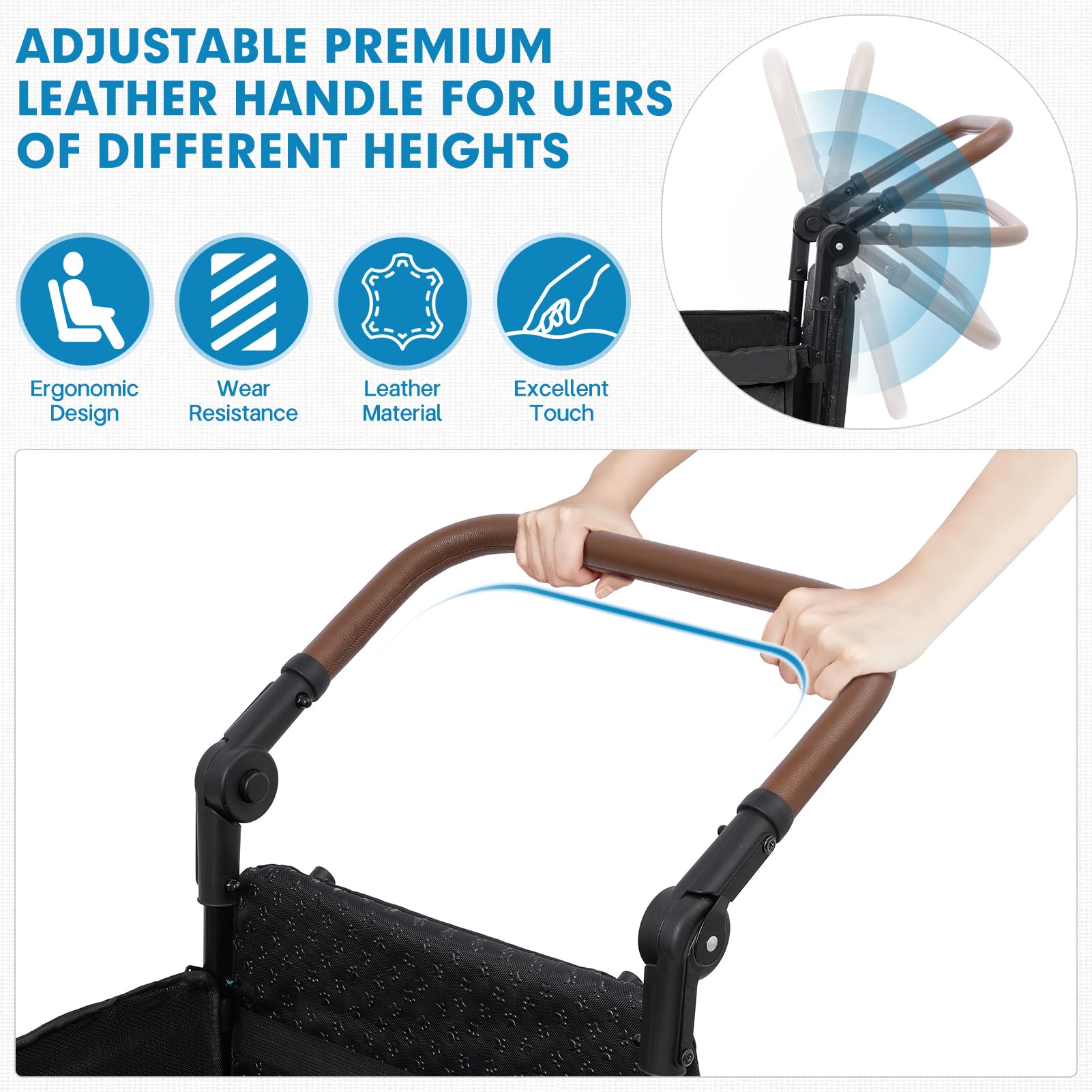 Libbipaw dog wagon ramp-textured offers safe entry for seniors.