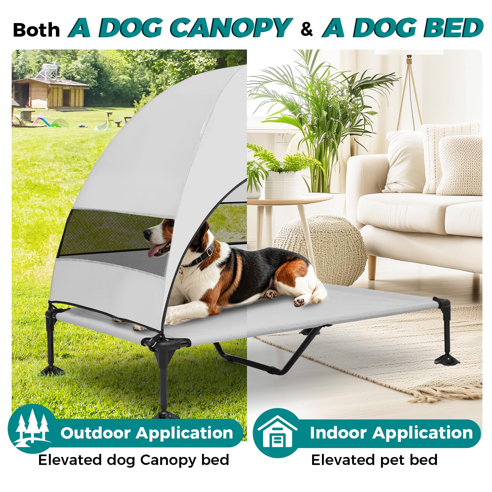Libbipaw windproof bed with tool-free 5-minute setup