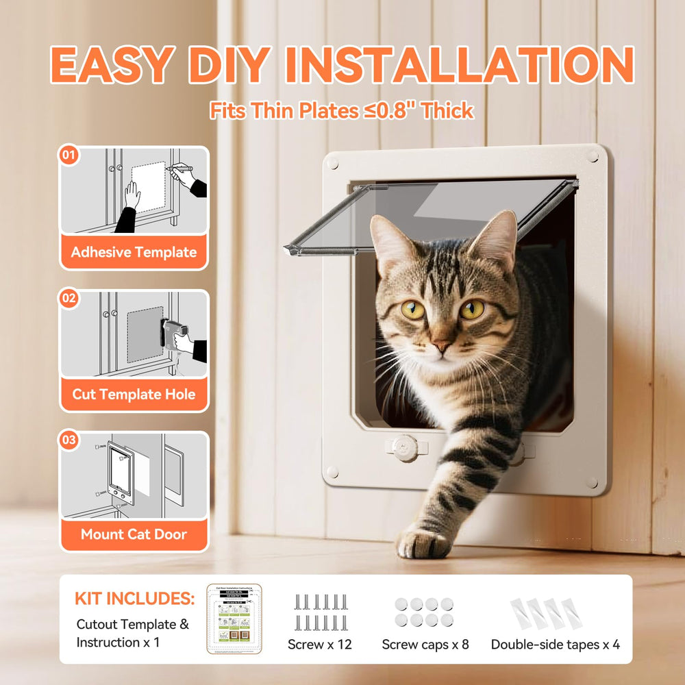 LIBBEPET easy DIY installation with templates and rust-proof screws