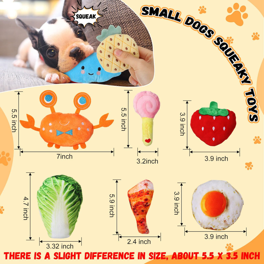 Libima bright color squeaky toys set designed to attract puppies and aid training